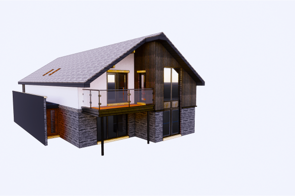 house type 01 rear elevation